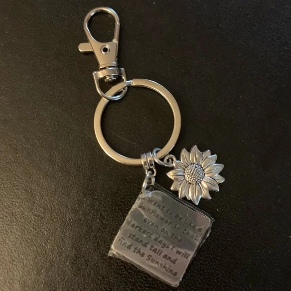NWT Sunflower Bag Charm / Key Ring - Picture 5 of 6
